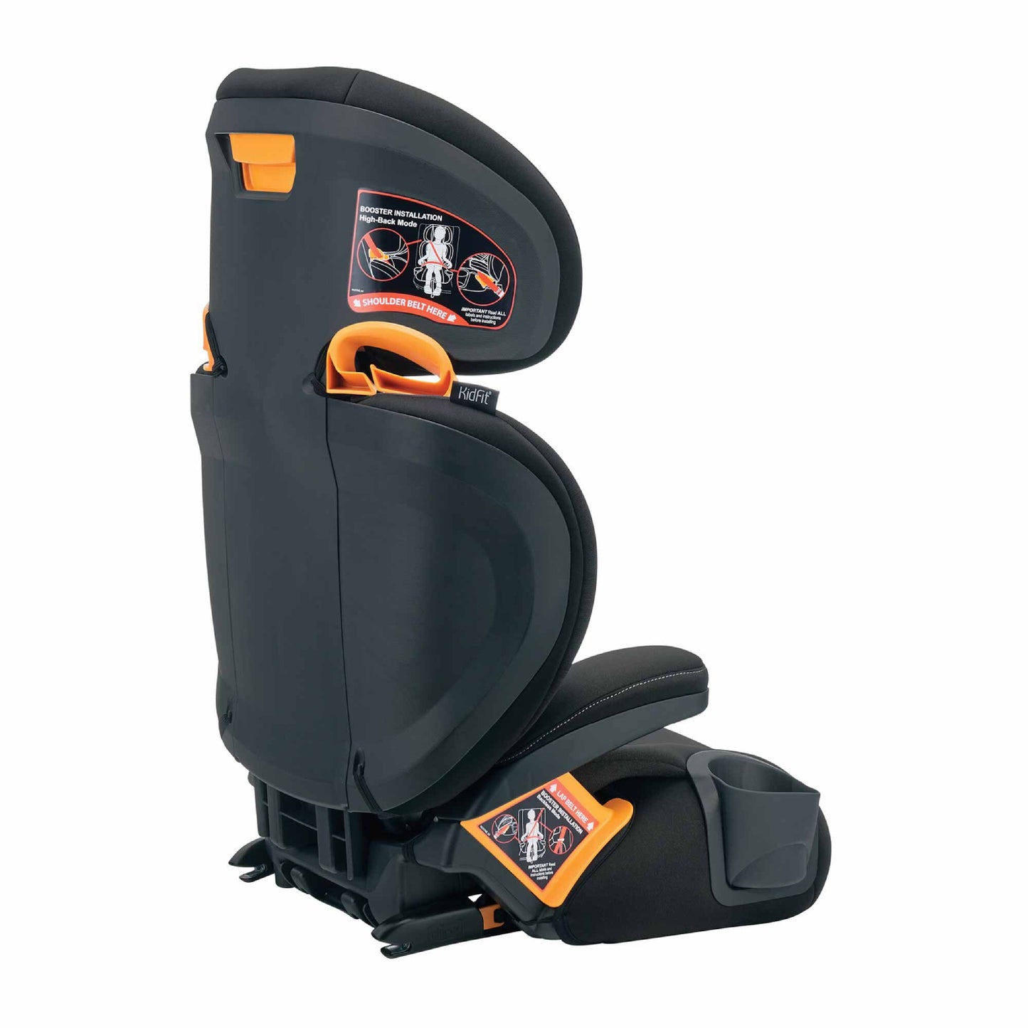 Chicco KidFit ClearTex Plus 2-in-1 Belt-Positioning Booster Car Seat - Obsidian