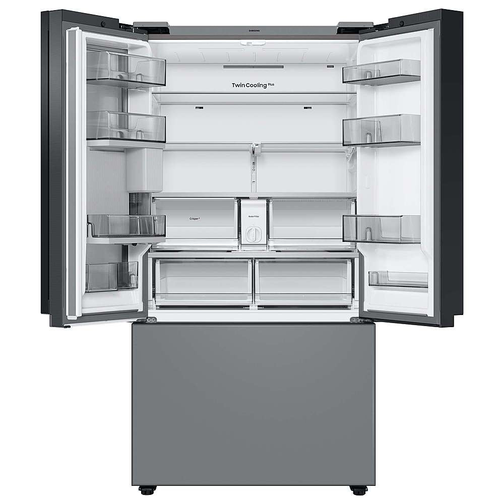 Samsung Bespoke RF24BB69006M 24 cu. ft. Counter-Depth 3-Door French-Door Refrigerator - White/Gray