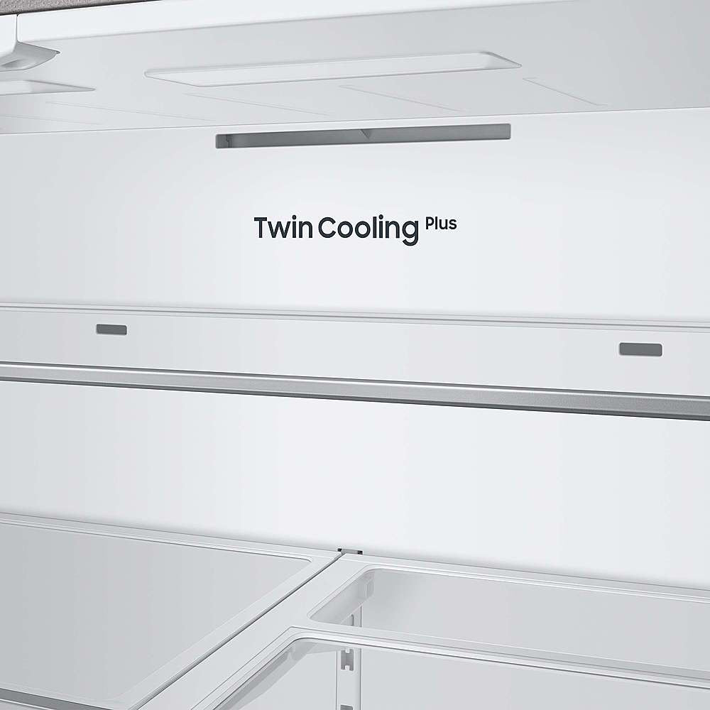 Samsung Bespoke RF24BB69006M 24 cu. ft. Counter-Depth 3-Door French-Door Refrigerator - White/Gray