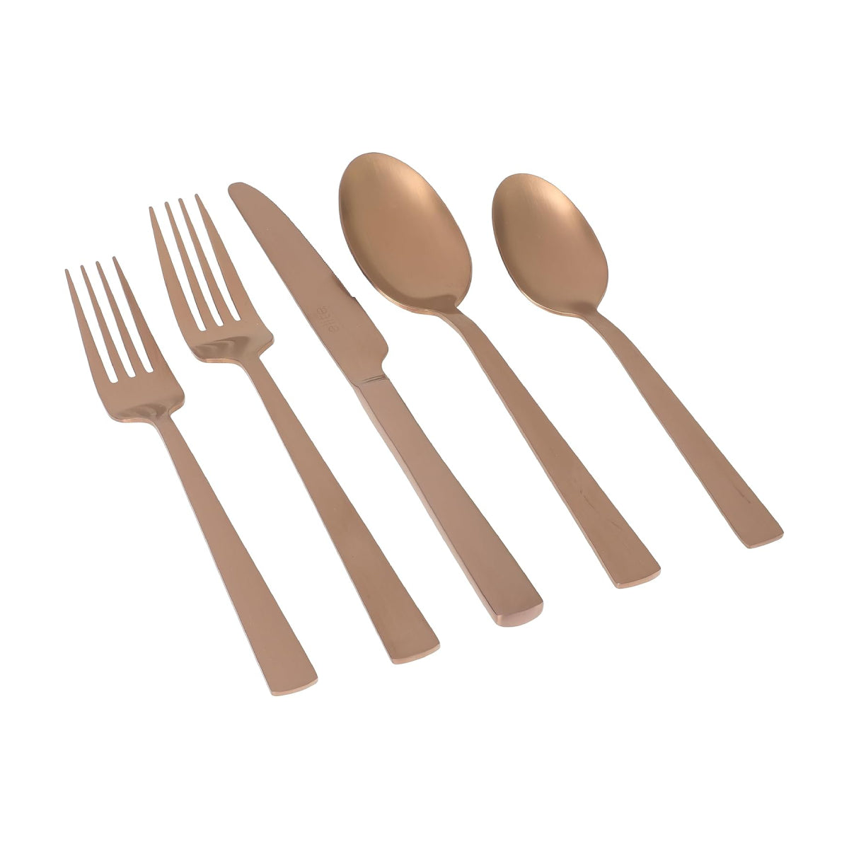 Gibson 138515 Elite Earlston Flatware Set (20 Pieces) - Rose Gold