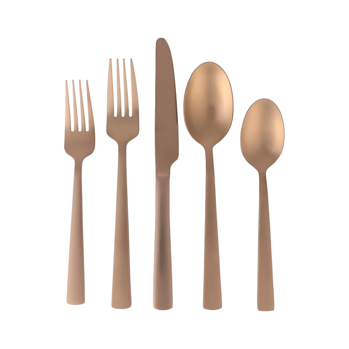 Gibson 138515 Elite Earlston Flatware Set (20 Pieces) - Rose Gold