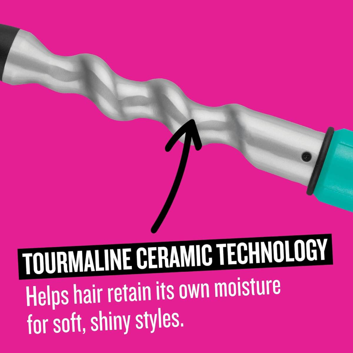 Bed Head BH389N1 Curlipops Spiral Styling Iron with Protective Glove - Turquoise