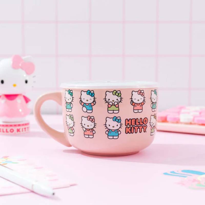 Sanrio Hello Kitty Expressions 20 oz Ceramic Soup Mug - Multicolor