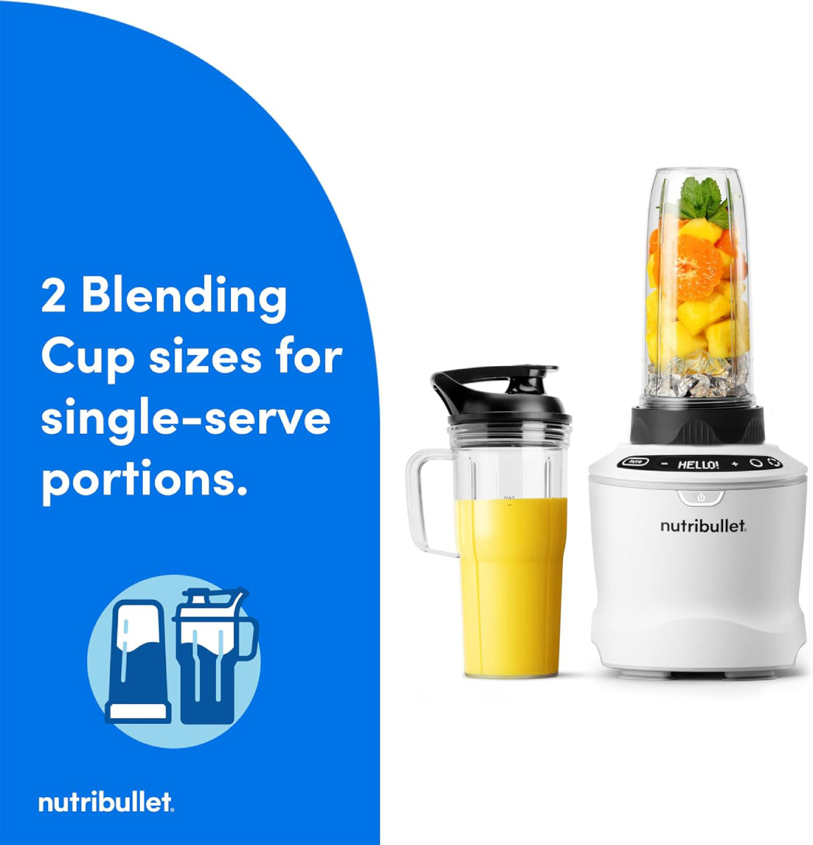 Nutribullet NBF50700AW Smart Sense Blender Set - Matte White