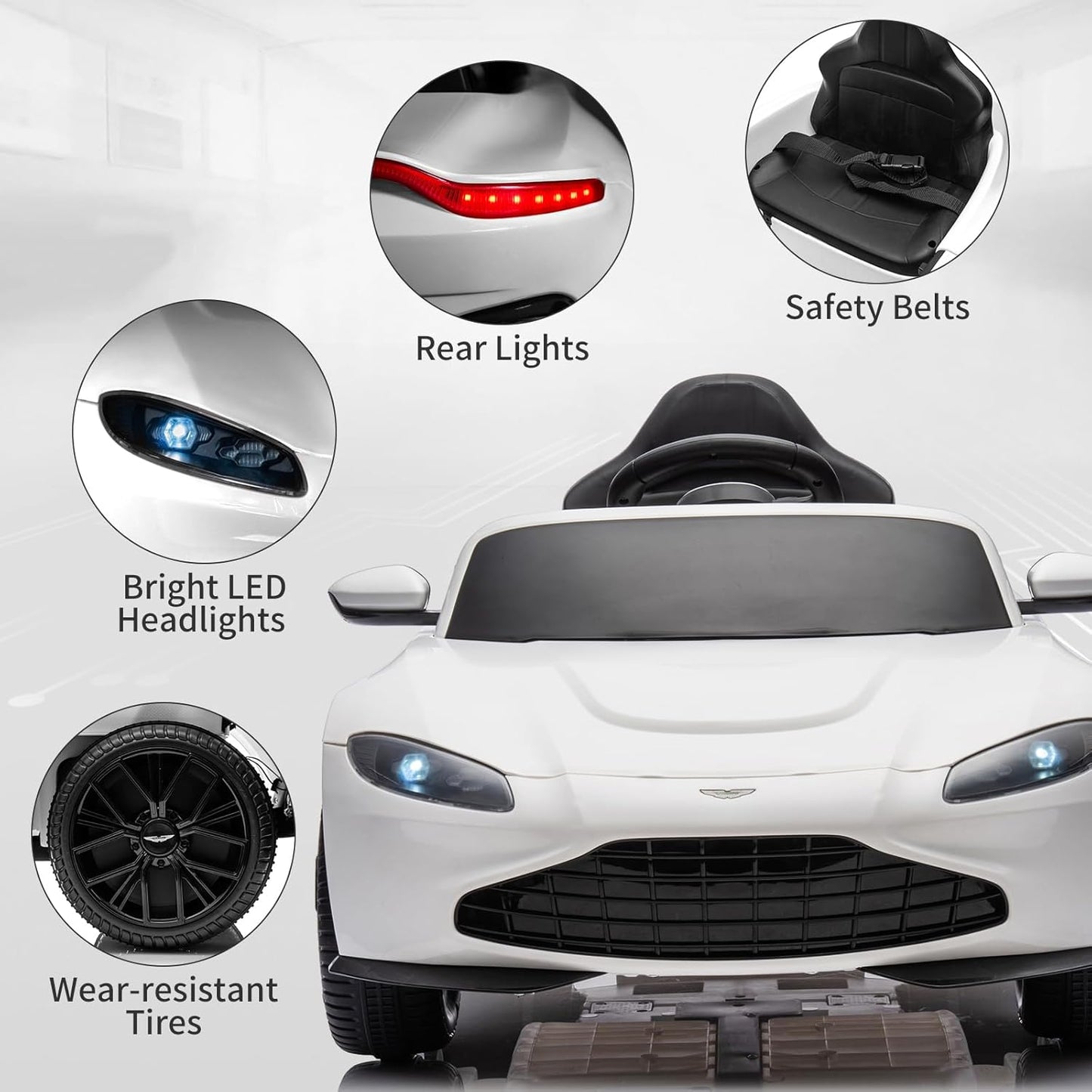 Aston Martin 12V Ride on Car with Remote Control