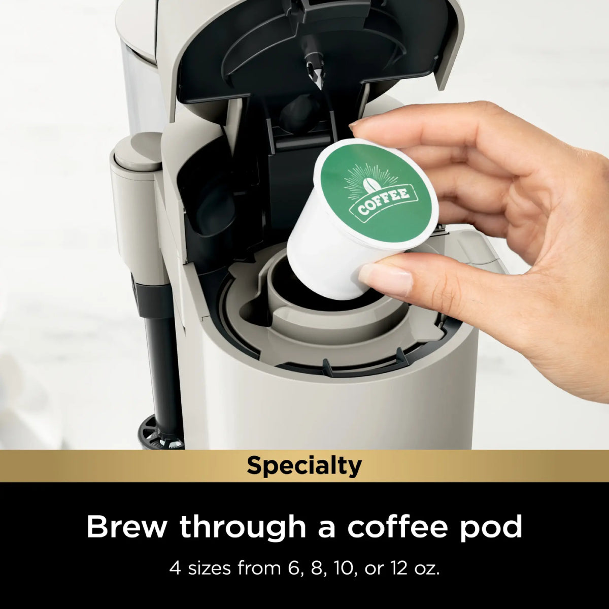 Ninja PB051GB Single-Serve Iced Coffee Maker - Stone