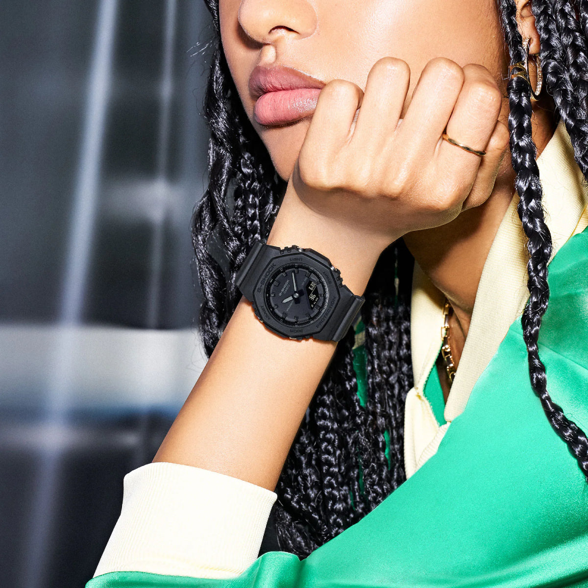 Casio G-Shock 2100 Series Women's 40.2mm Strap Watch - Black