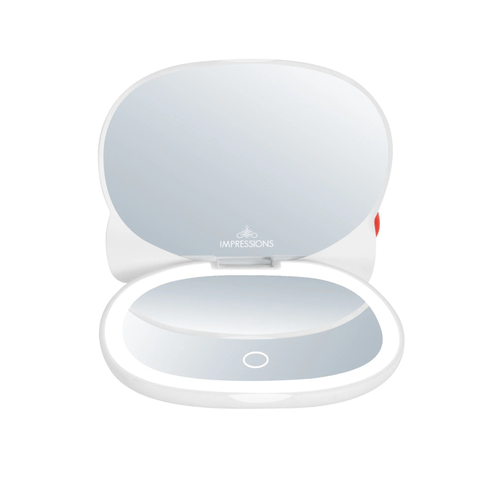 Impressions Vanity Hello Kitty LED Compact Mirror - White/Red