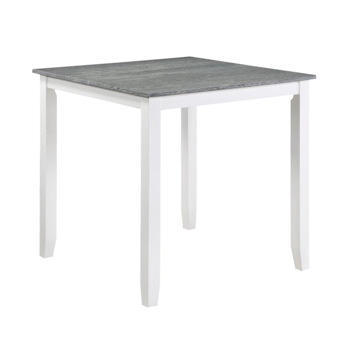 Belmont Counter Height Dining Table with 4 Chairs - Gray/White