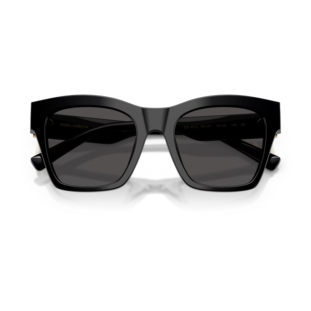 Dolce & Gabbana DG4512 Unisex Square Solid Color Sunglasses