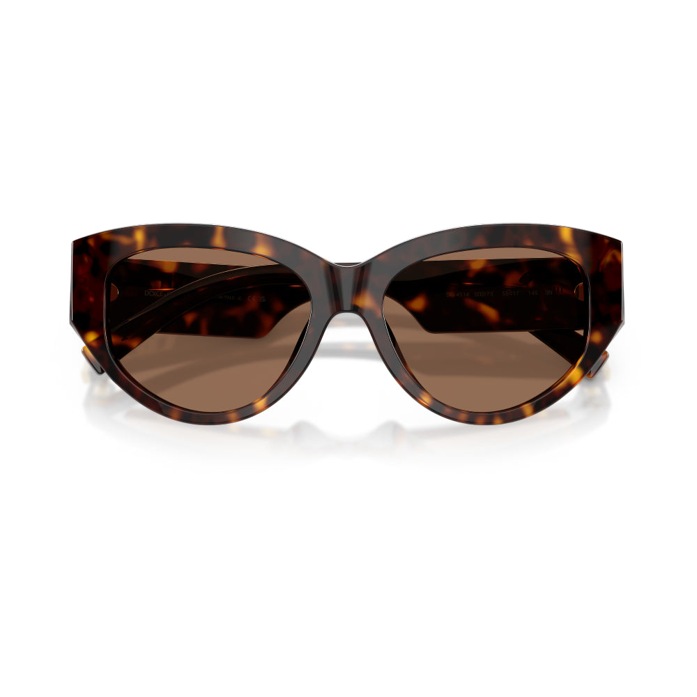 Dolce & Gabbana DG4514 Women's Cat Eye Solid Color Sunglasses