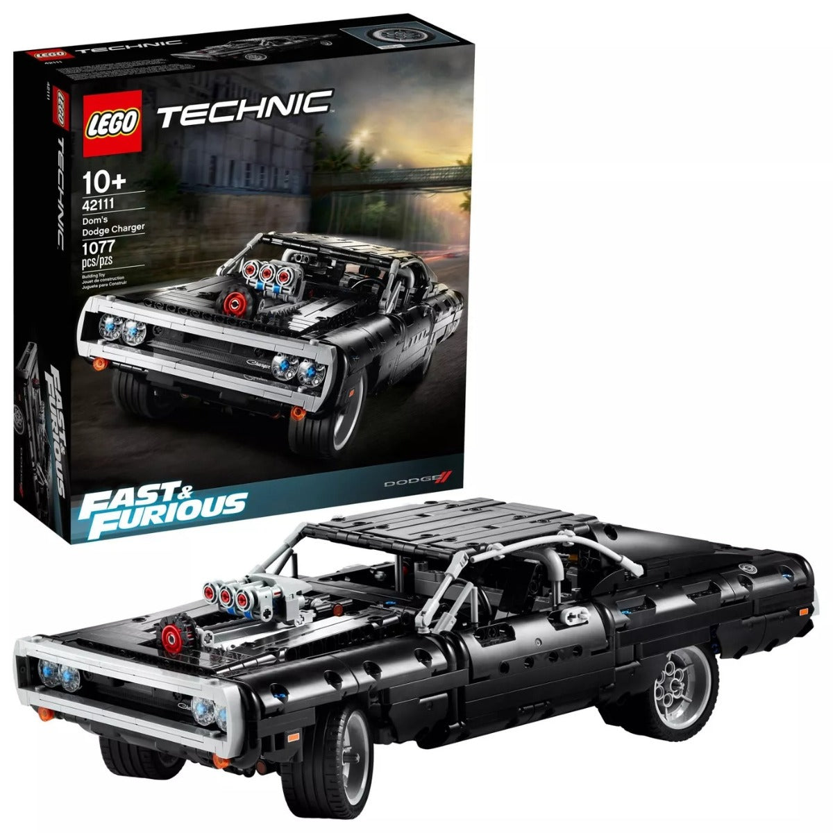 LEGO Technic Dom's Dodge Charger Building Toy Set (1077-Pieces) - Curacao