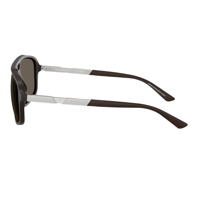 Emporio Armani EA4236U6186 Men's Pilot Solid Color Sunglasses