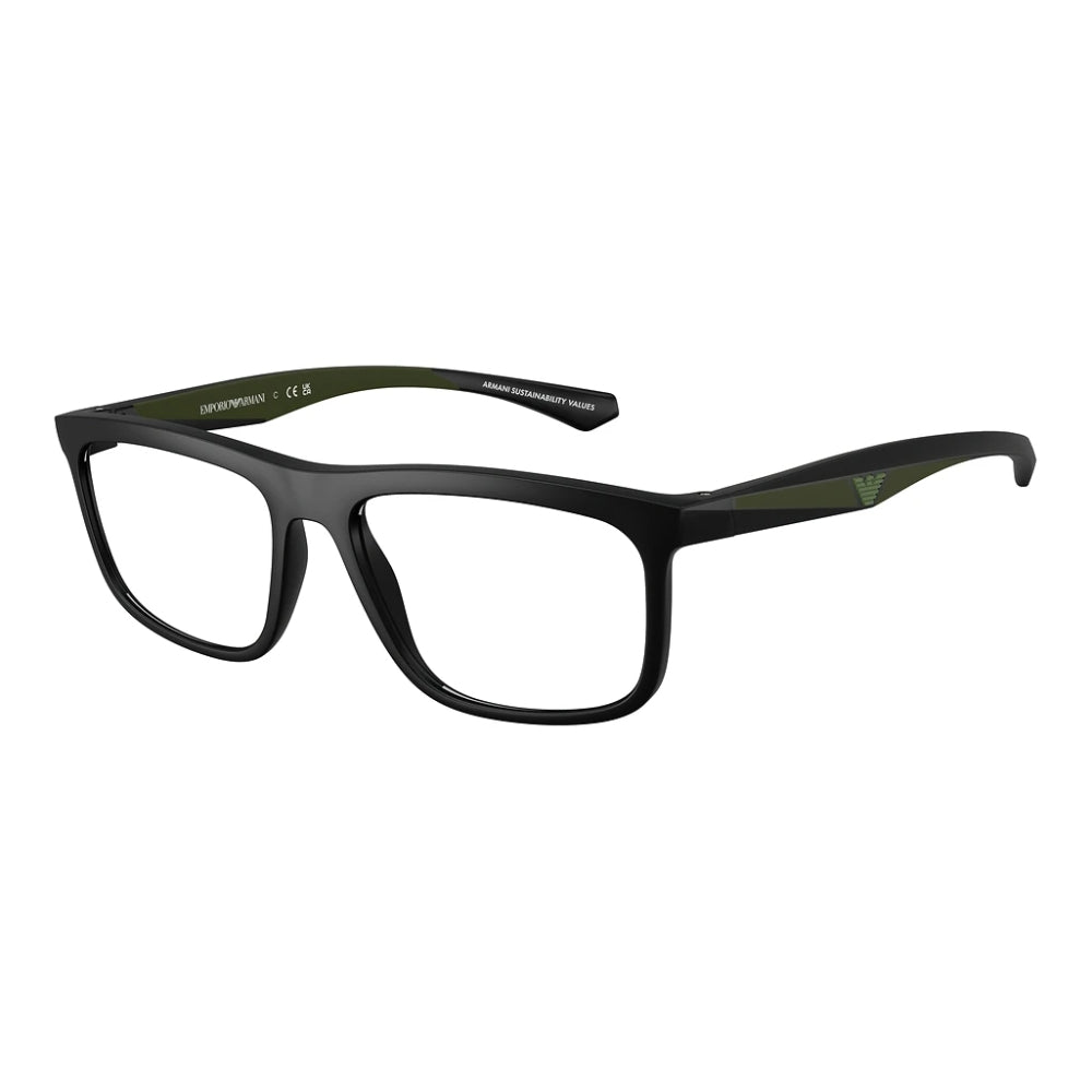 Emporio Armani EA3246 Men's Square Eyeglasses