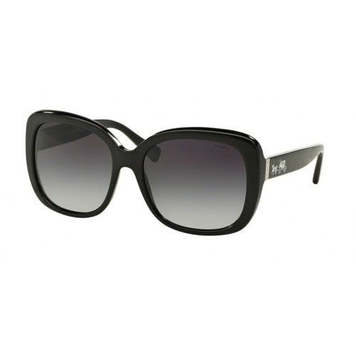 Coach HC8158 Sunglasses - Black/Light Grey Gradient - Curacao