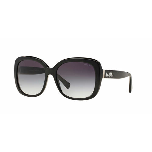 Coach HC8158 Sunglasses - Black/Light Grey Gradient - Curacao