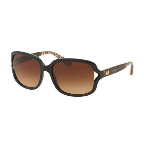 Coach HC8169 Sunglasses - Black-Wild Beast/Brown Gradient - Curacao