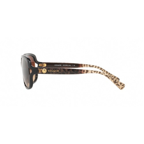 Coach HC8169 Sunglasses - Black-Wild Beast/Brown Gradient - Curacao