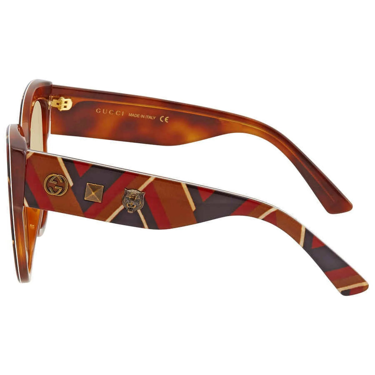 Gucci GG0059S Women's Square Mirrored Sunglasses