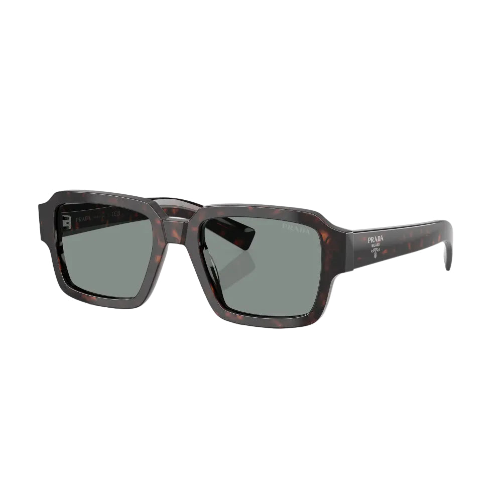 Prada PR 02ZSF Men's Square Solid Color Sunglasses