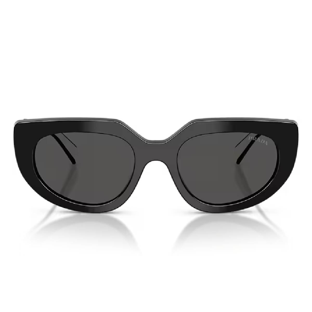 Prada PR D02S Women's Oval Solid Color Sunglasses