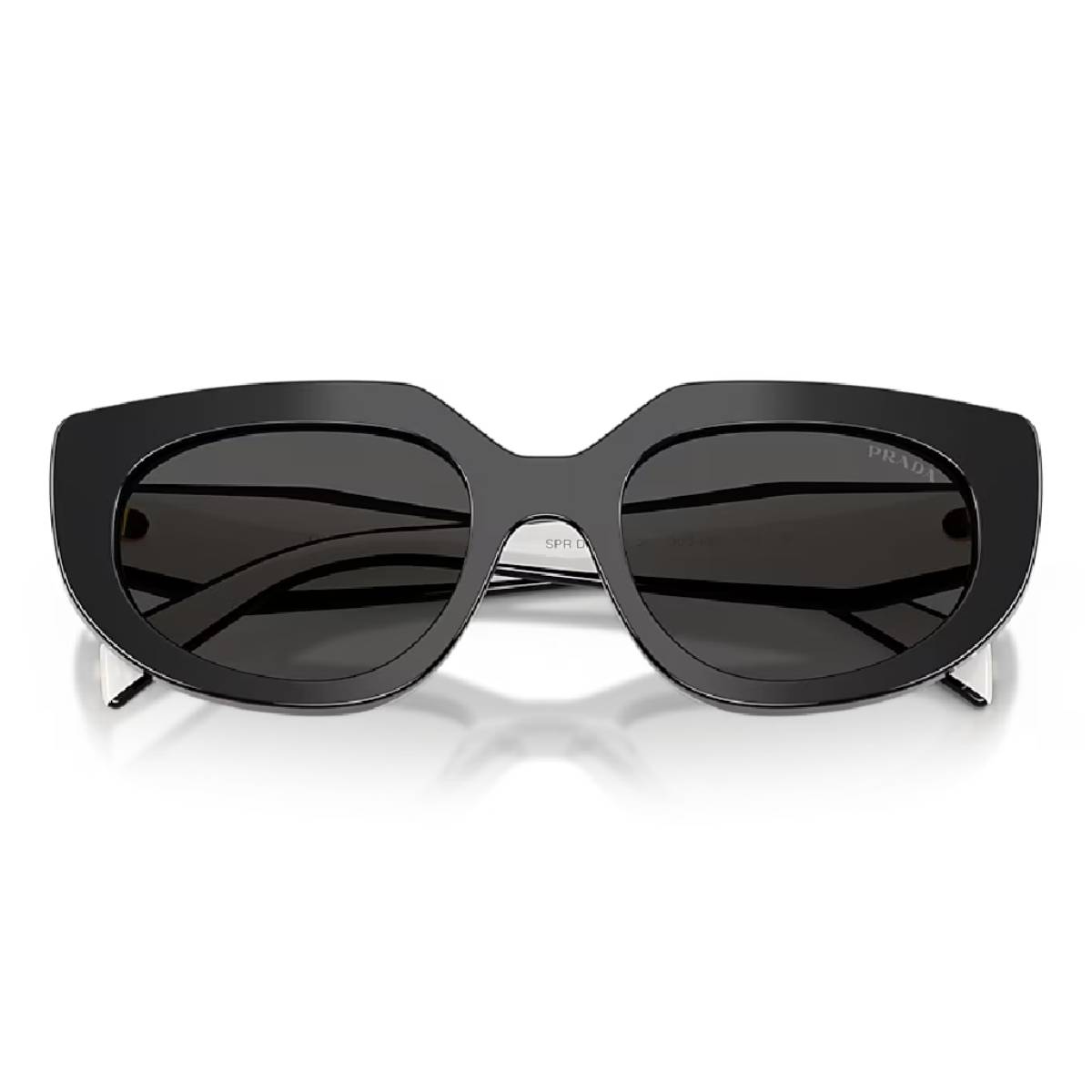 Prada PR D02S Women's Oval Solid Color Sunglasses
