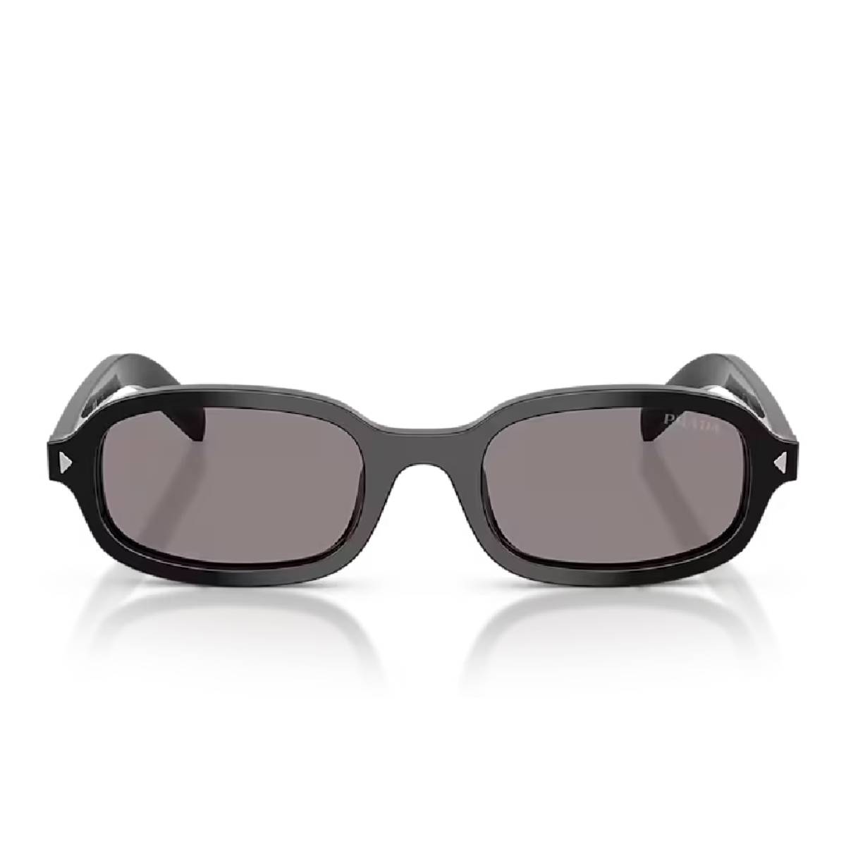 Prada PR D06S Women's Oval Solid Color Sunglasses