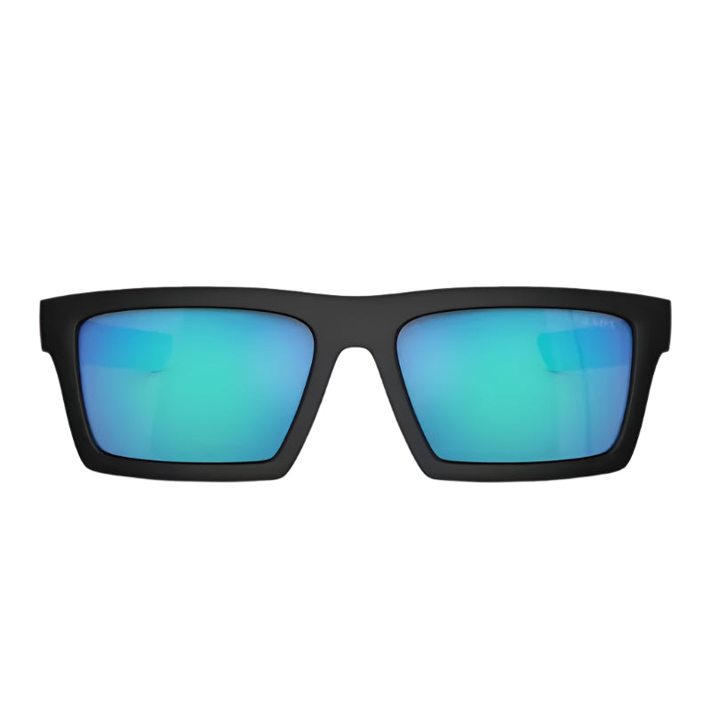 Prada Linea Rossa PS 02ZSU1BO0 Men's Rectangle Mirrored Sunglasses