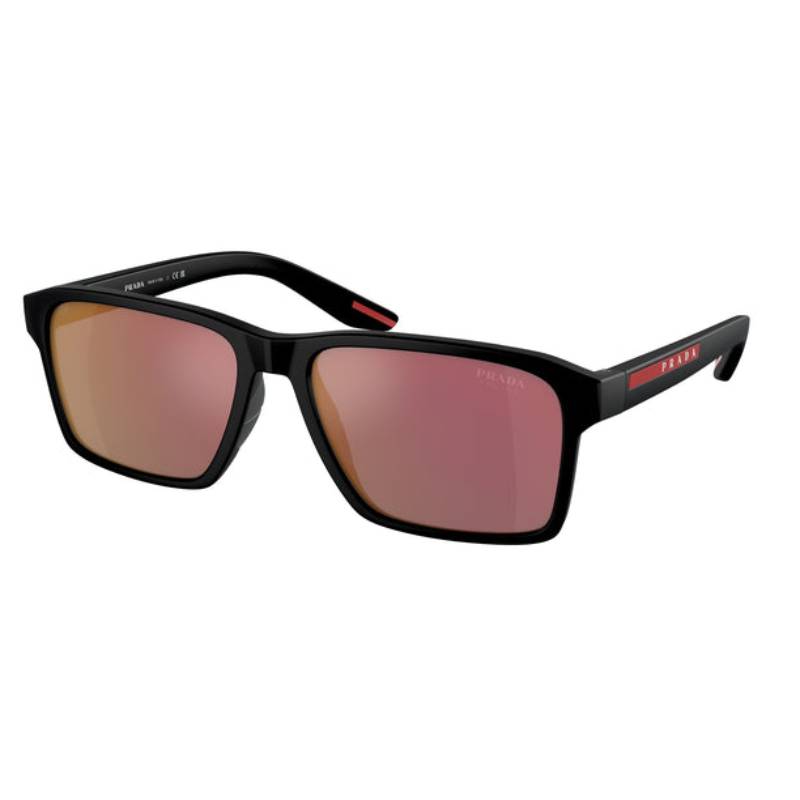 Prada Linea Rossa PS 05YS1BO10 Men's Rectangular Mirrored Sunglasses