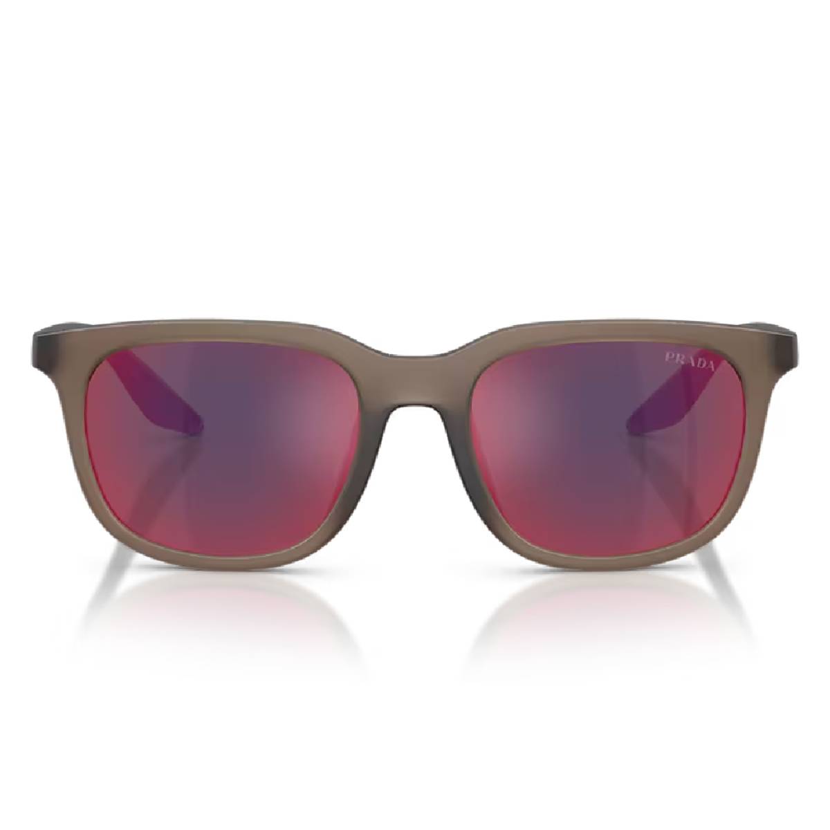 Prada Linea Rossa PS B09SU Men's Pillow Solid Color Mirrored Sunglasses