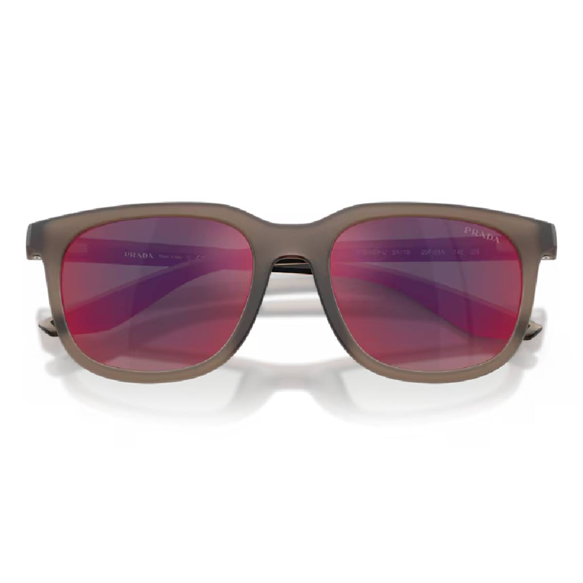 Prada Linea Rossa PS B09SU Men's Pillow Solid Color Mirrored Sunglasses