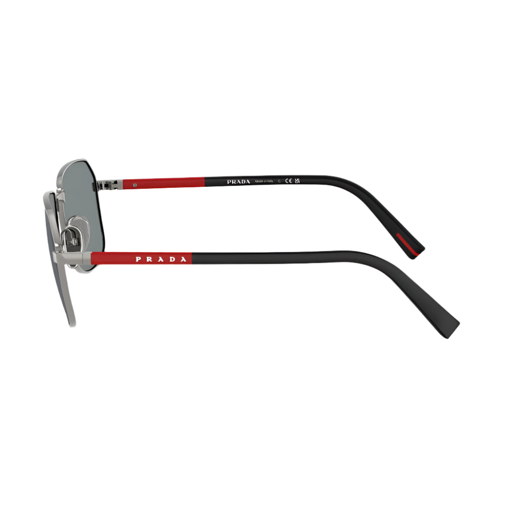 Prada Linea Rossa PS A51 Men's Rectangular Mirrored Sunglasses