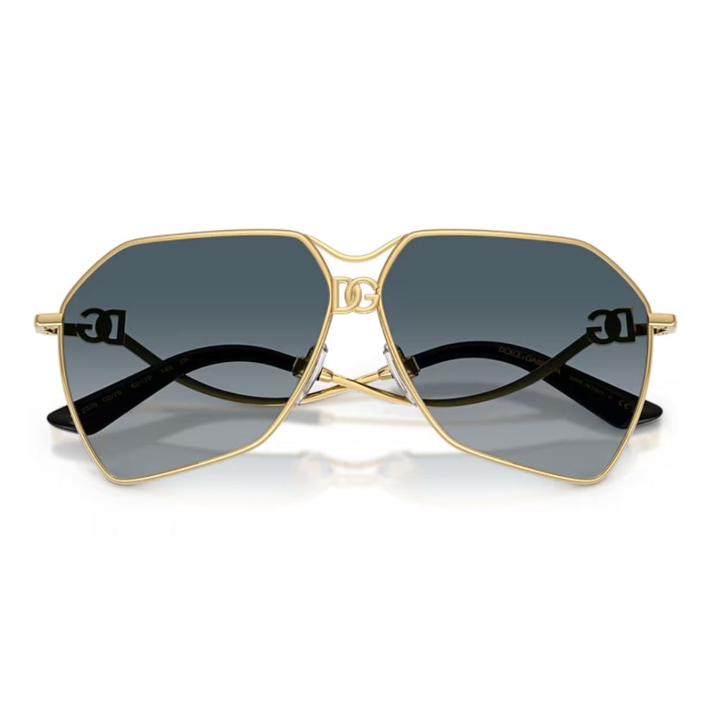 Dolce & Gabbana DG2326 Women's Pilot Gradient Sunglasses