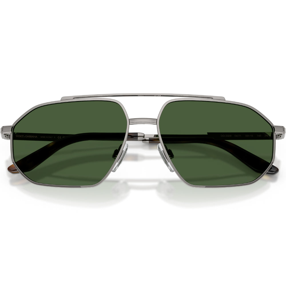 Dolce & Gabbana DG2328 Men's Pilot Solid Color Sunglasses