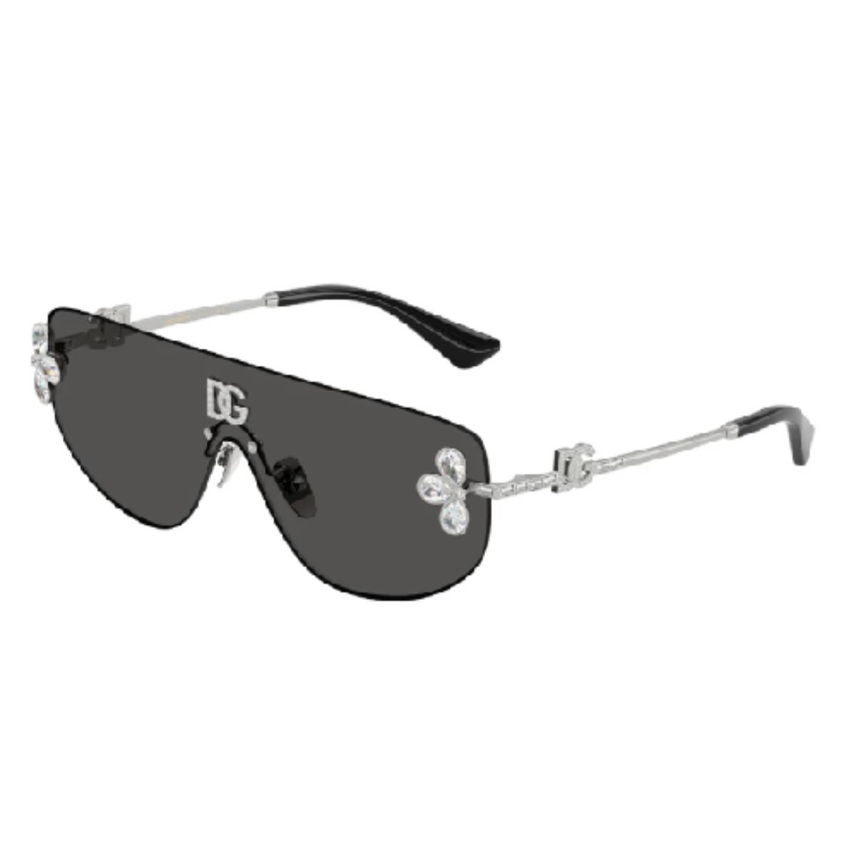Dolce & Gabbana DG2333B Women's Rectangle Solid Color Sunglasses
