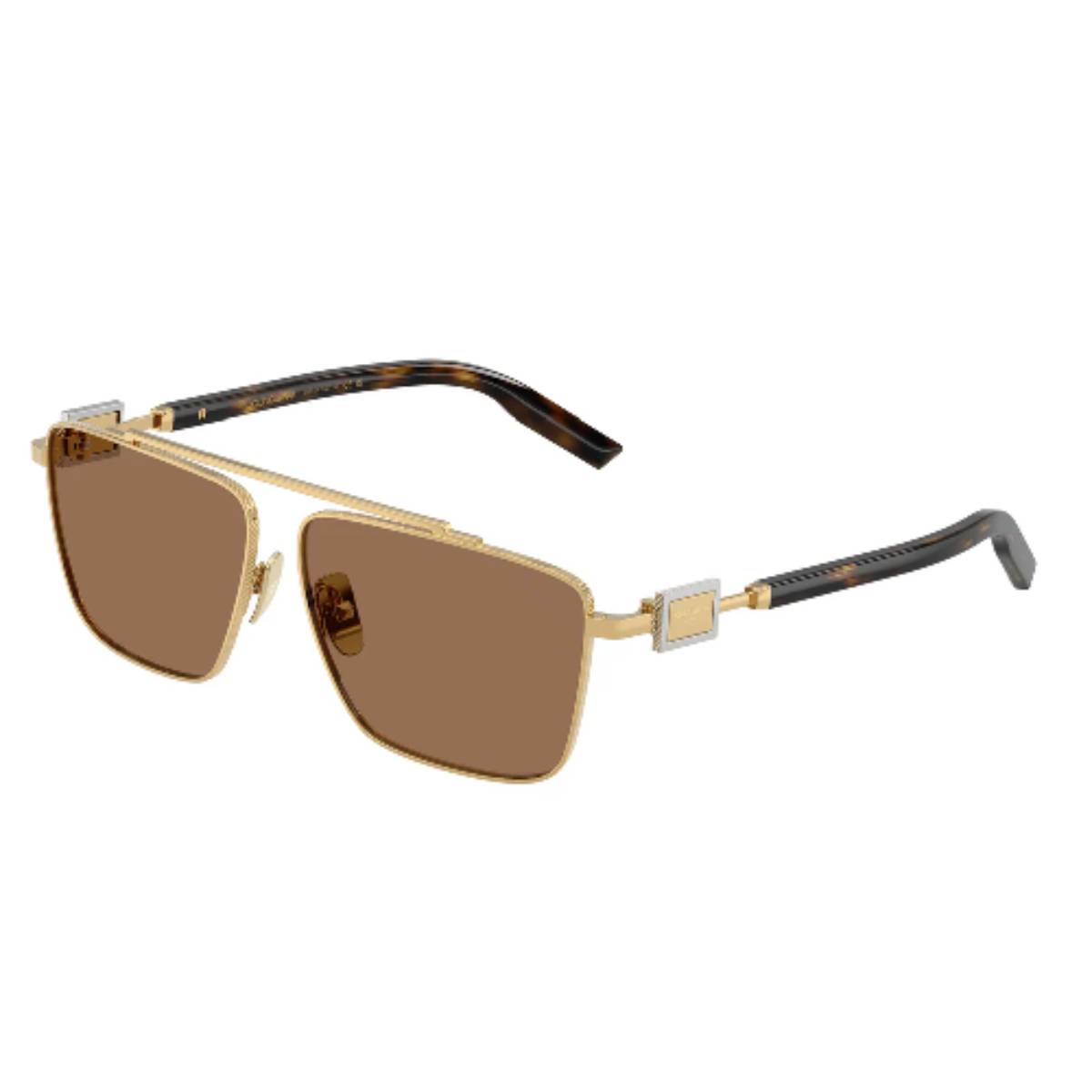 Dolce & Gabbana DG2336 Men's Square Solid Color Sunglasses