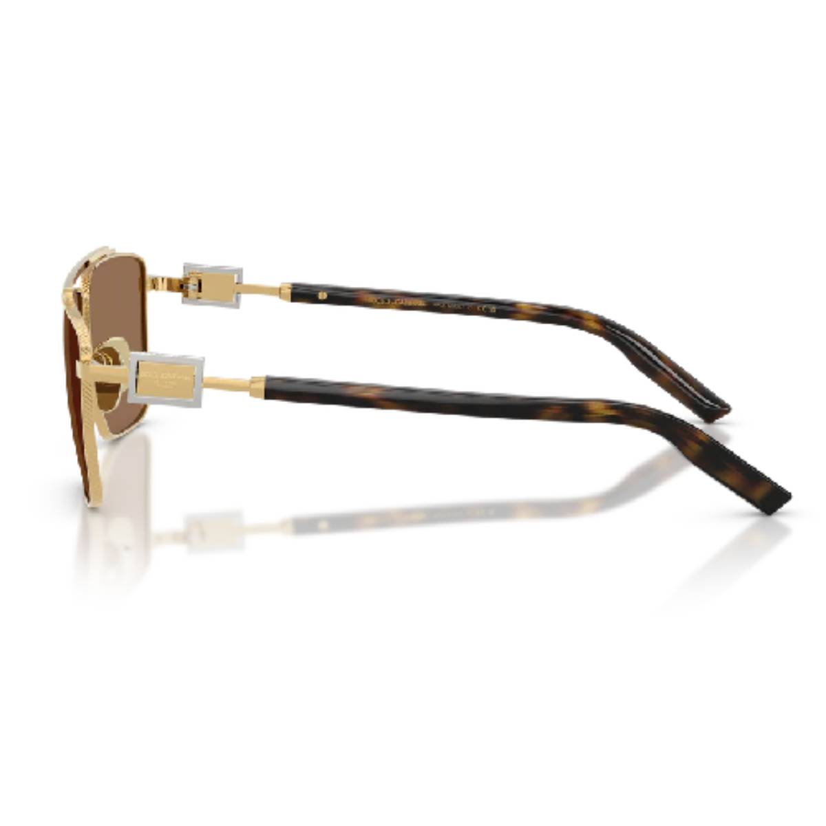 Dolce & Gabbana DG2336 Men's Square Solid Color Sunglasses