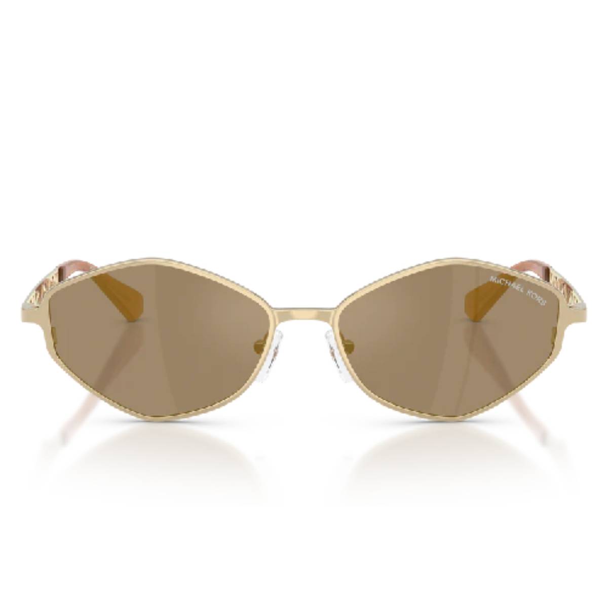Michael Kors MK1181 Gold Coast Women's Geometric Solid Color Sunglasses