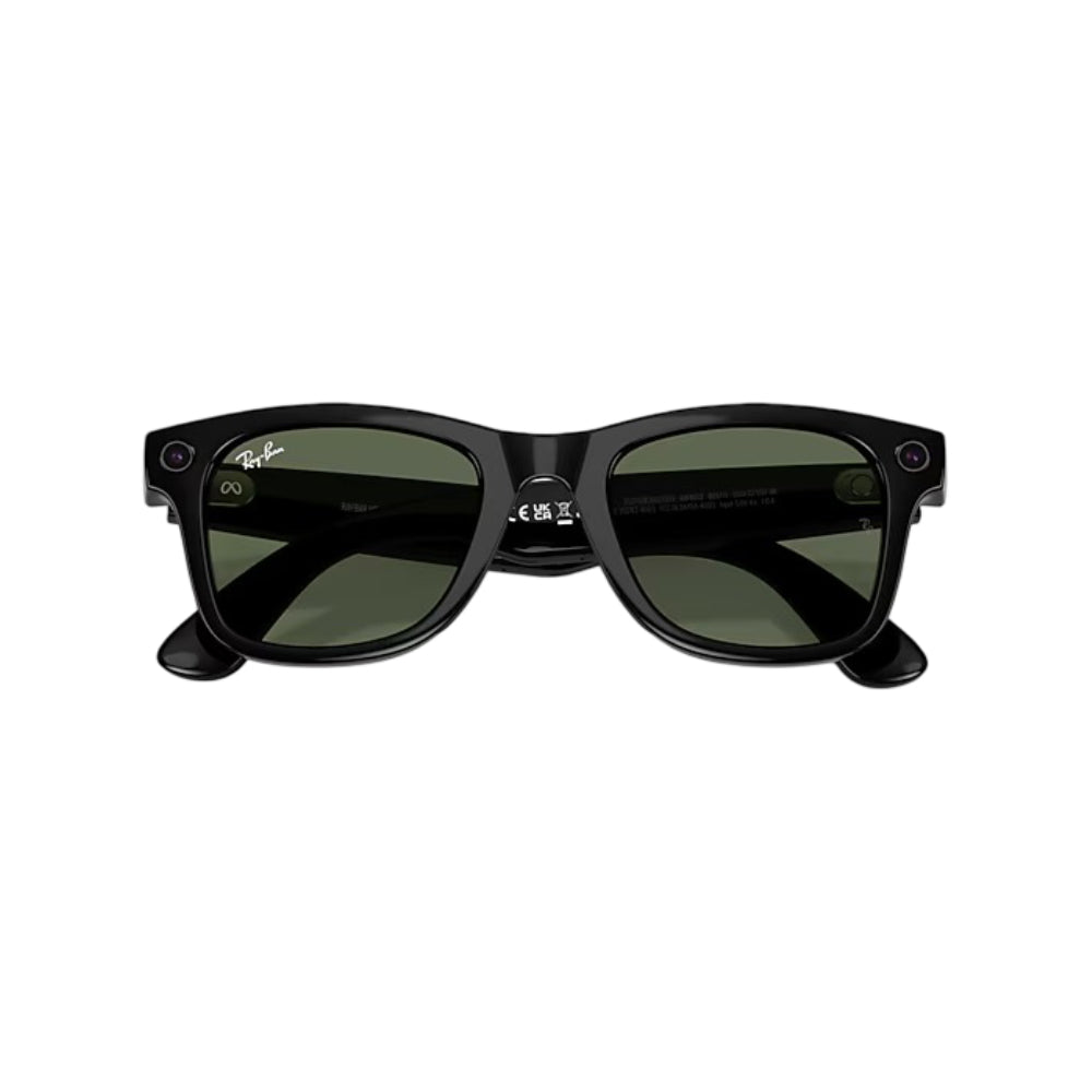 Ray-Ban Meta 0RW401 50" Unisex Gen 2 Wayfarer Square Solid Color Smartglasses