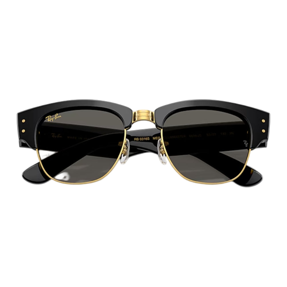 Ray-Ban RB0316S Mega Clubmaster Men's Square Solid Color Sunglasses