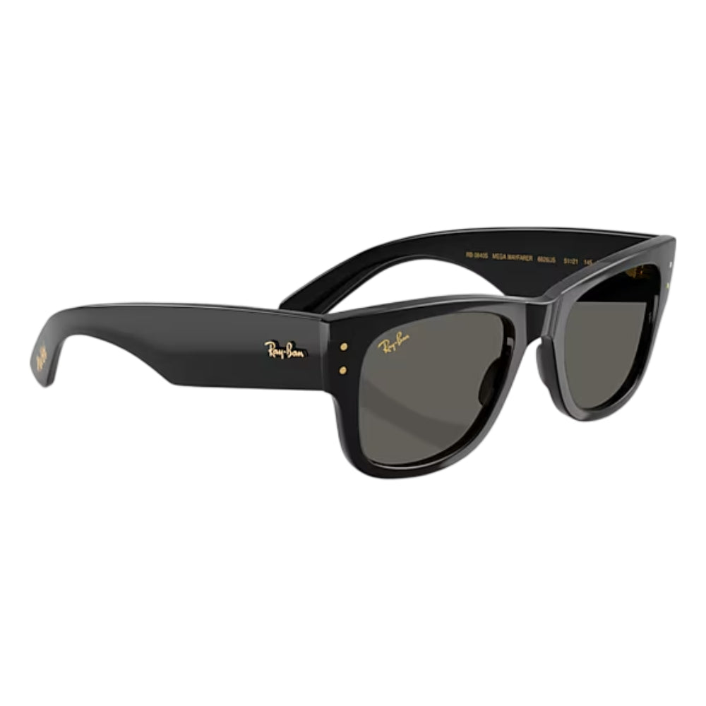 Ray-Ban RB0840S Mega Wayfarer Men's Square Solid Color Sunglasses