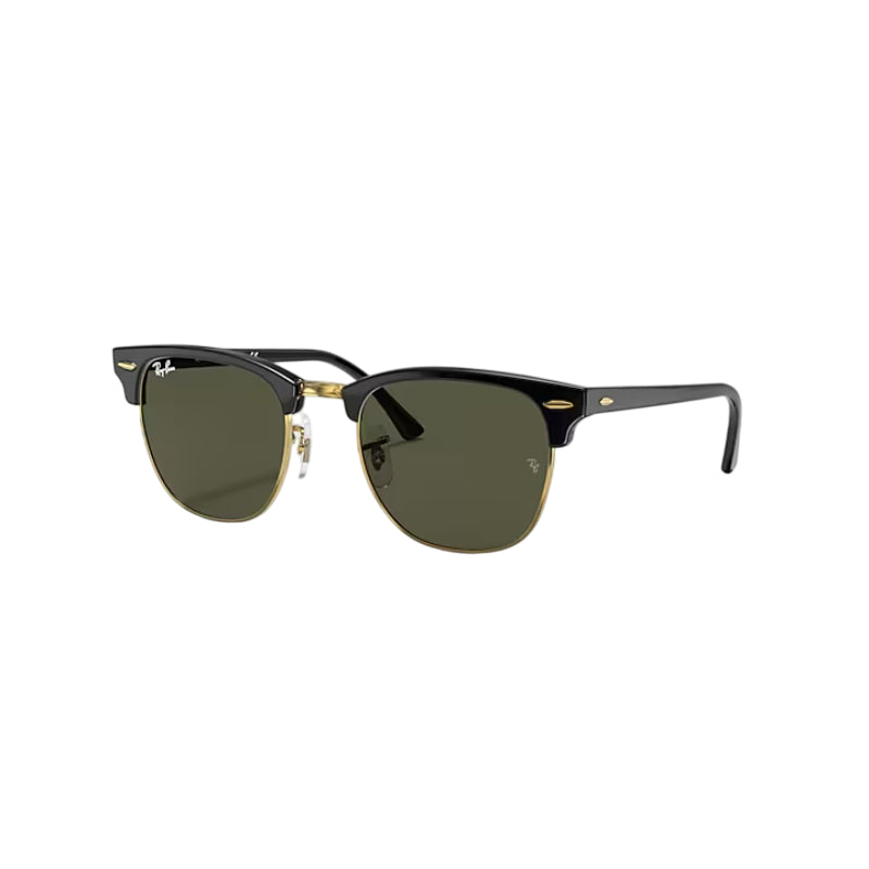 Ray-Ban RB3016 Clubmaster Classic Unisex Square Solid Color Sunglasses