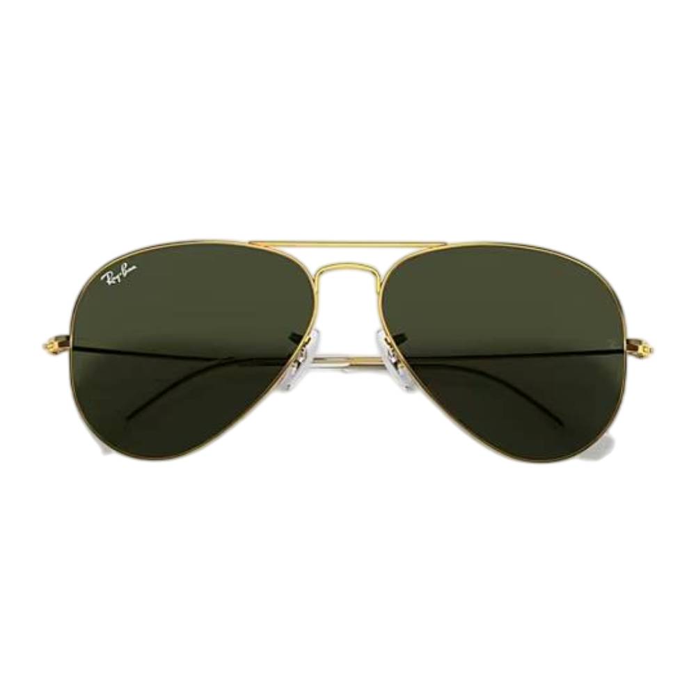 Ray-Ban Aviator RB3025 001 Unisex Pilot Solid Color Sunglasses