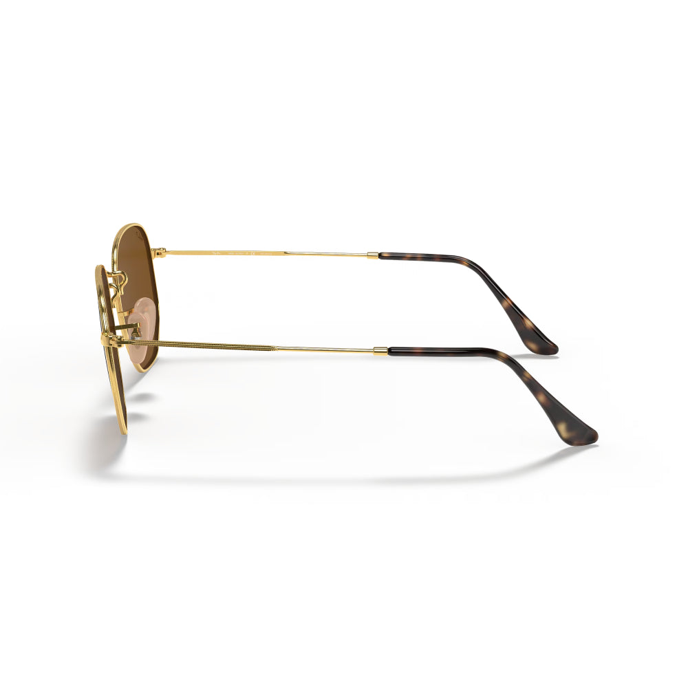 Ray-Ban RB3548N Hexagonal Flat Lenses Men's Geometric Solid Color Sunglasses