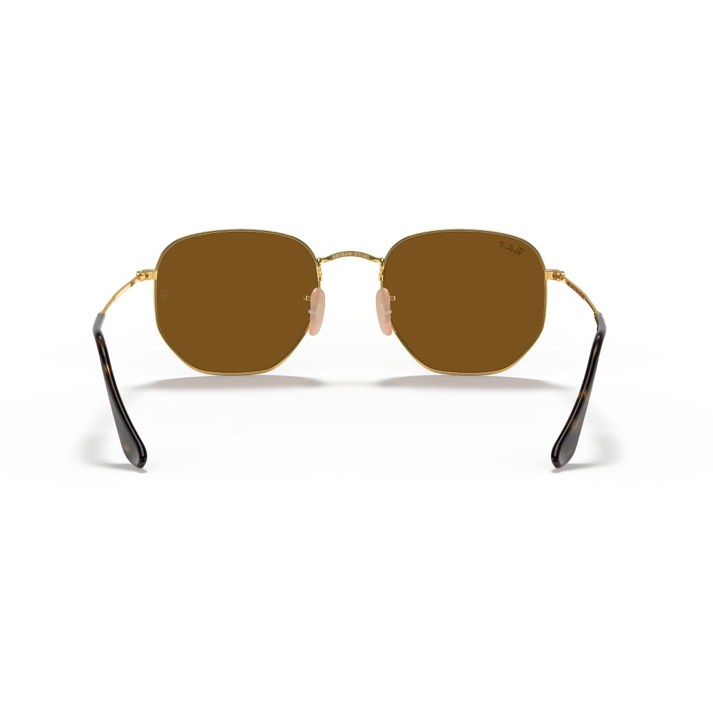 Ray-Ban RB3548N Hexagonal Flat Lenses Men's Geometric Solid Color Sunglasses