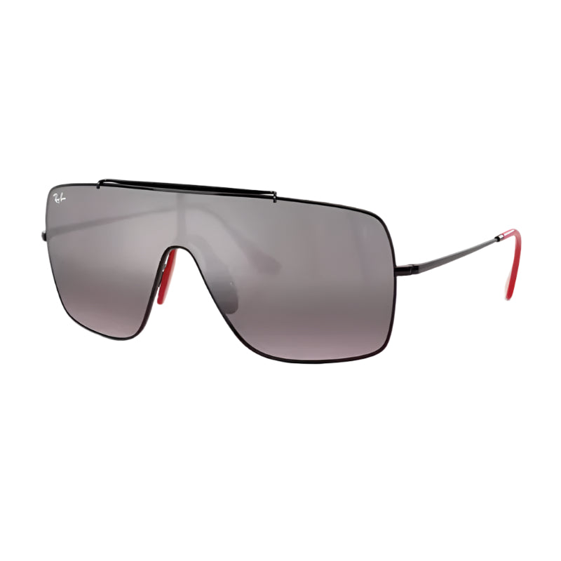 Ray-Ban Scuderia Ferrari RB3697MF009Y Unisex Square Solid Color Mirror Sunglasses