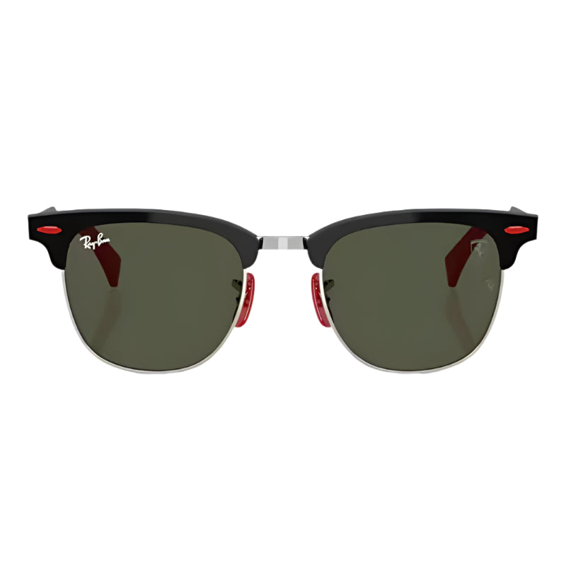 Ray-Ban Scuderia Ferrari RB3807MF1103 Unisex Square Solid Color Sunglasses