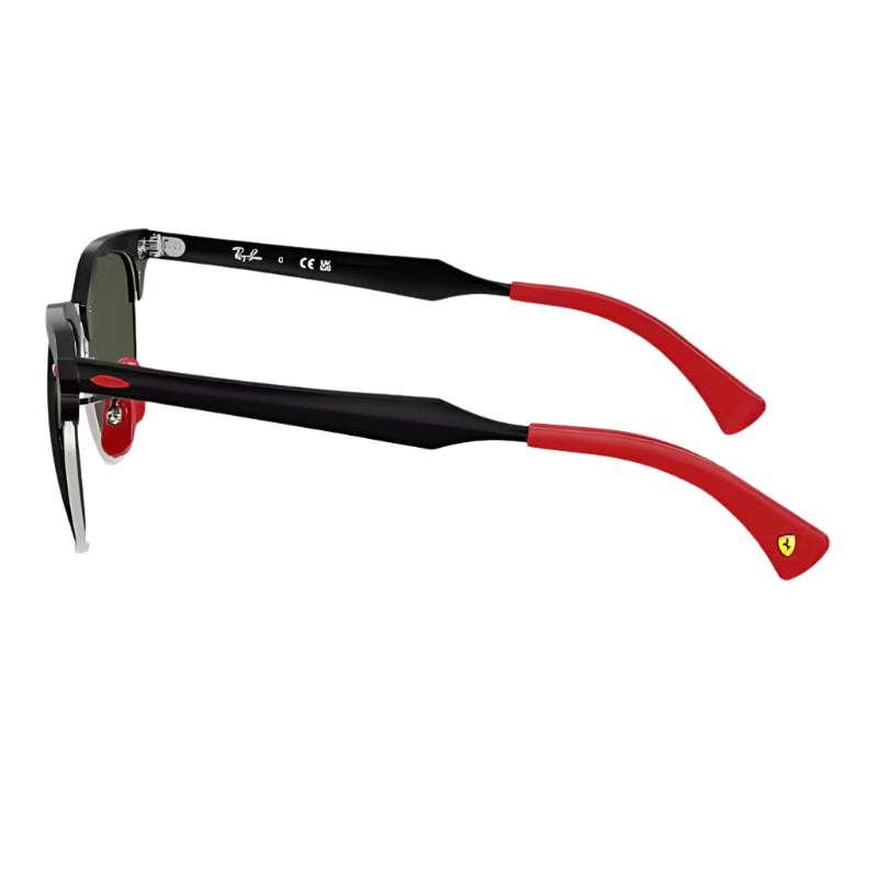 Ray-Ban Scuderia Ferrari RB3807MF1103 Unisex Square Solid Color Sunglasses