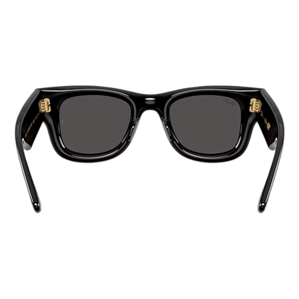 Ray-Ban Wayfarer Puffer Men's Square Solid Color Sunglasses