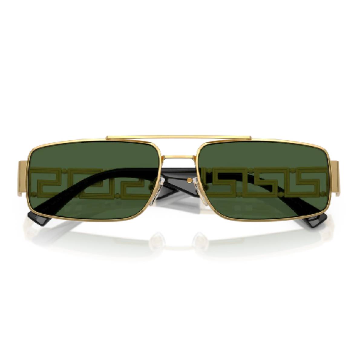 Versace VE2257 Men's Rectangle Solid Color Sunglasses